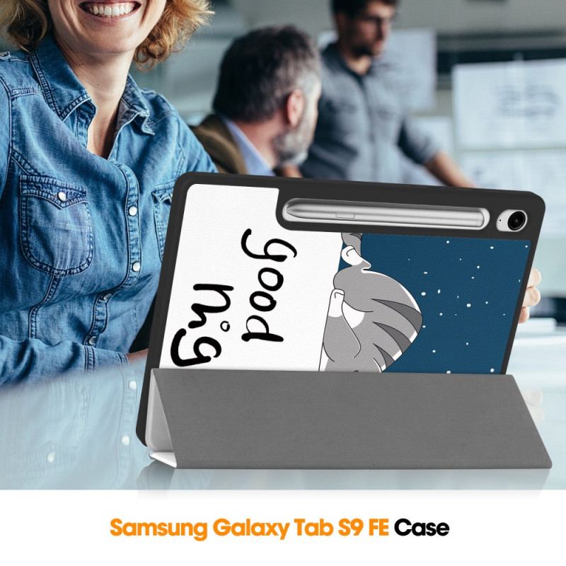 Smart Case Samsung Galaxy Tab S10 Lite Porte-Stylet Good Night