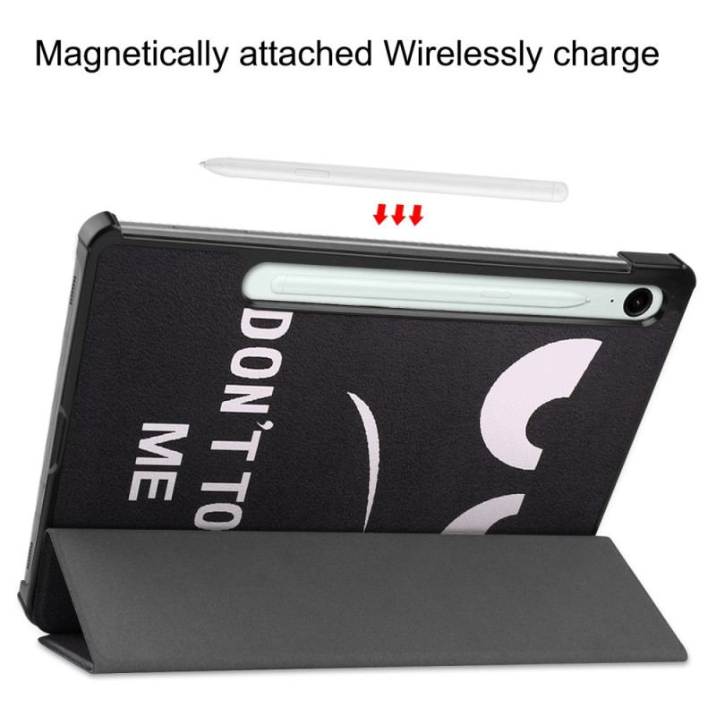 Smart Case Samsung Galaxy Tab S10 Lite Renforcée Porte-Stylet Don't Touch