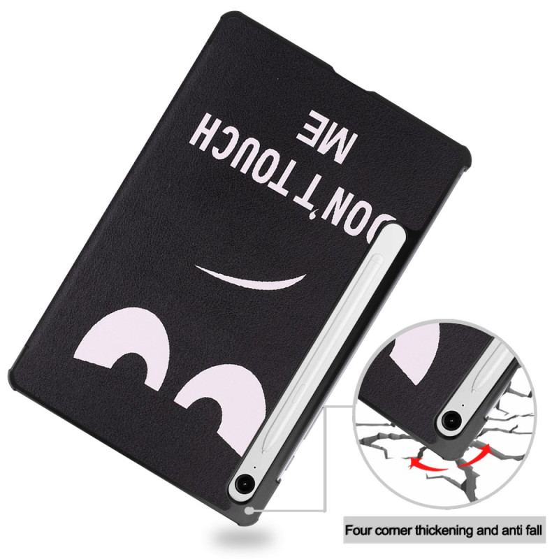 Smart Case Samsung Galaxy Tab S10 Lite Renforcée Porte-Stylet Don't Touch
