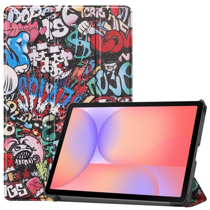 Smart Case Samsung Galaxy Tab S10 Lite Renforcée Porte-Stylet Graffiti
