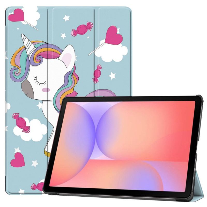 Smart Case Samsung Galaxy Tab S10 Lite Renforcée Porte-Stylet Licorne