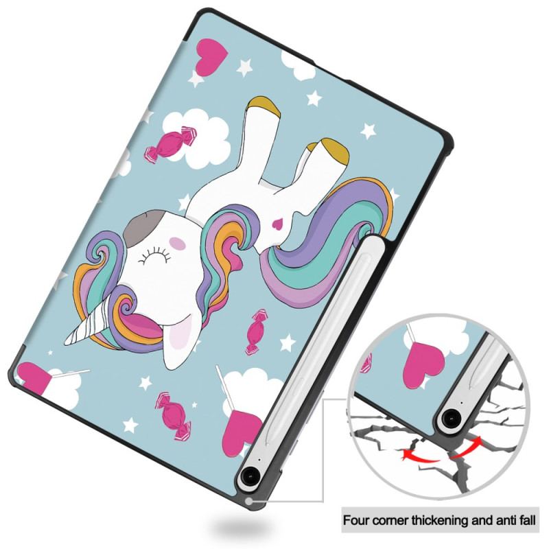 Smart Case Samsung Galaxy Tab S10 Lite Renforcée Porte-Stylet Licorne