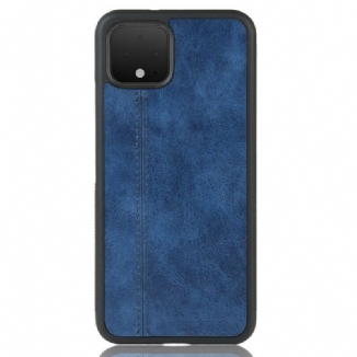 Coque Google Pixel 4 Effet Cuir Couture