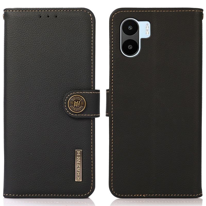 Housse Xiaomi Redmi A1 Cuir Véritable KHAZNEH RFID