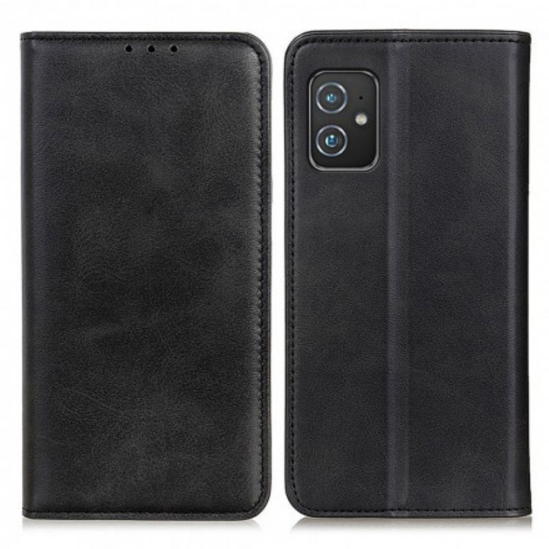 Flip Cover Azus Zenfone 8 Cuir Fendu Classique