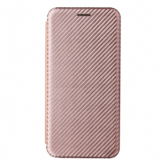 Flip Cover Azus Zenfone 8 Fibre Carbone avec Anneau Support