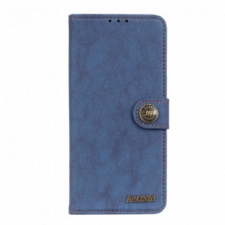 Housse Azus Zenfone 8 Simili Cuir Fendu Rétro KHAZNEH