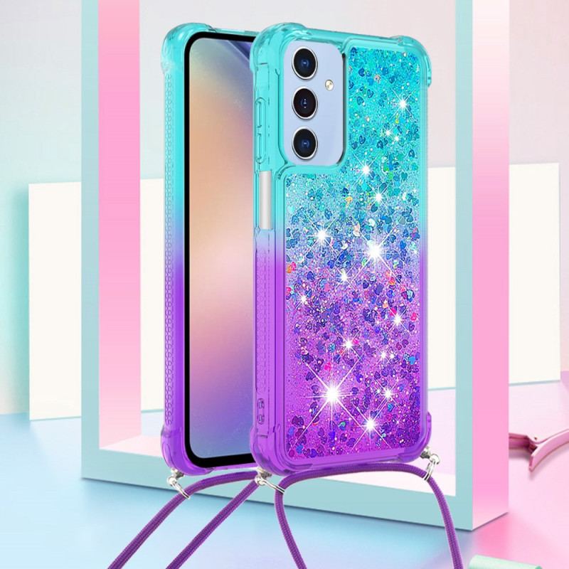 Coque à Cordon Samsung Galaxy A17 4G / 5G Gradient Paillettes