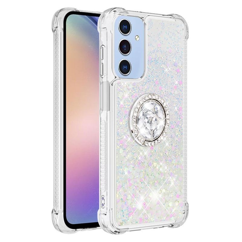 Coque Samsung Galaxy A17 4G / 5G Anneau-Support Paillettes