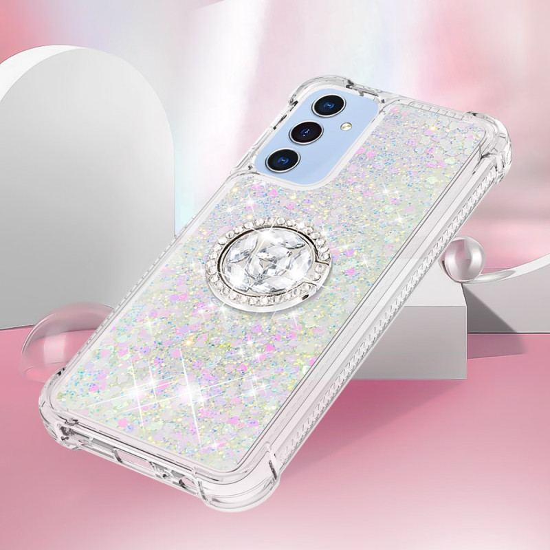 Coque Samsung Galaxy A17 4G / 5G Anneau-Support Paillettes