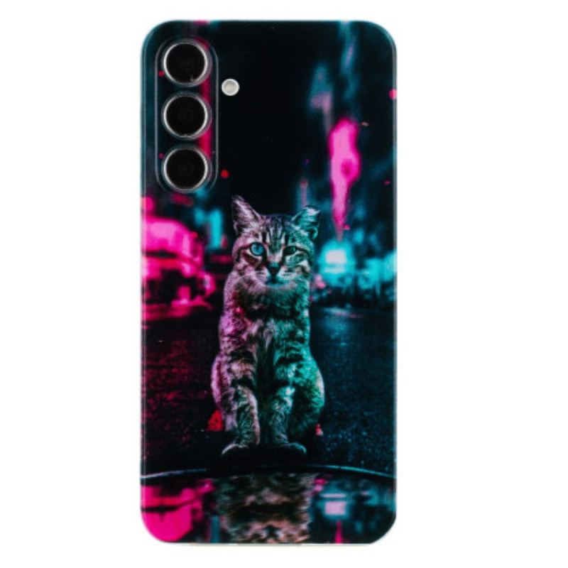 Coque Samsung Galaxy A17 4G / 5G Chat au Feu de Circulation