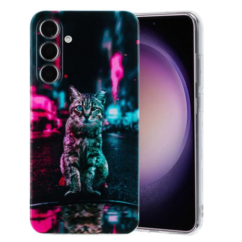 Coque Samsung Galaxy A17 4G / 5G Chat au Feu de Circulation