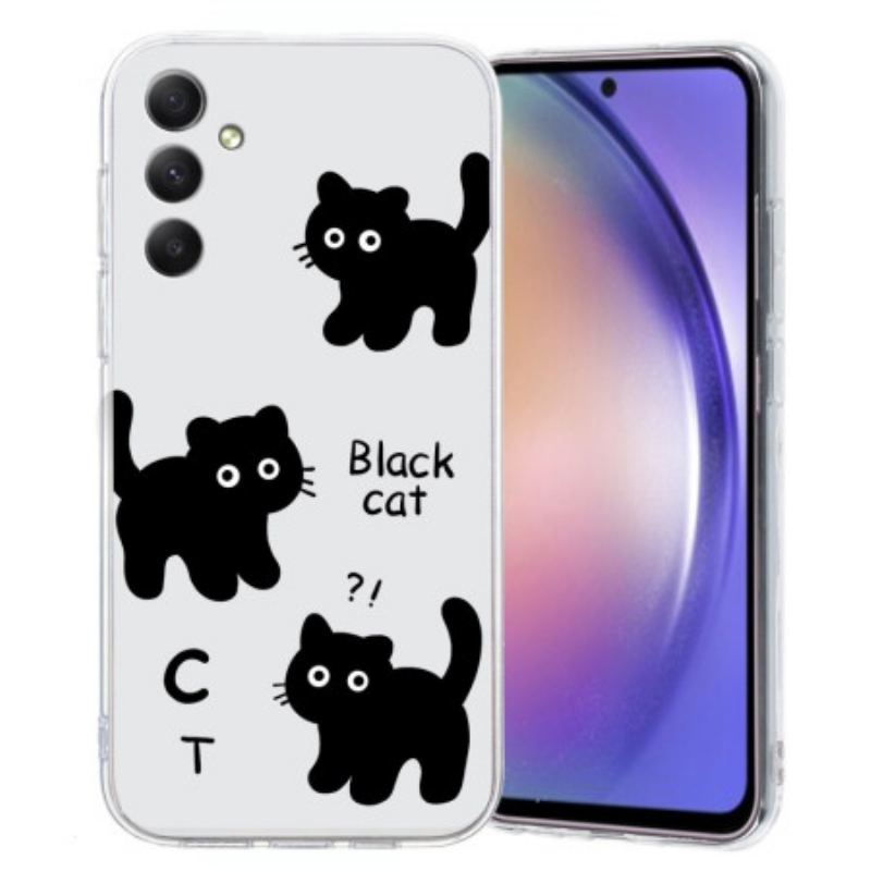 Coque Samsung Galaxy A17 4G / 5G Chats Noirs