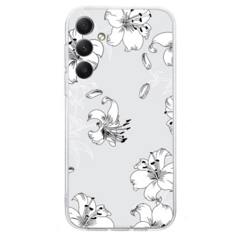 Coque Samsung Galaxy A17 4G / 5G Fleurs Blanches