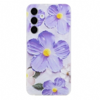 Coque Samsung Galaxy A17 4G / 5G Fleurs Violettes
