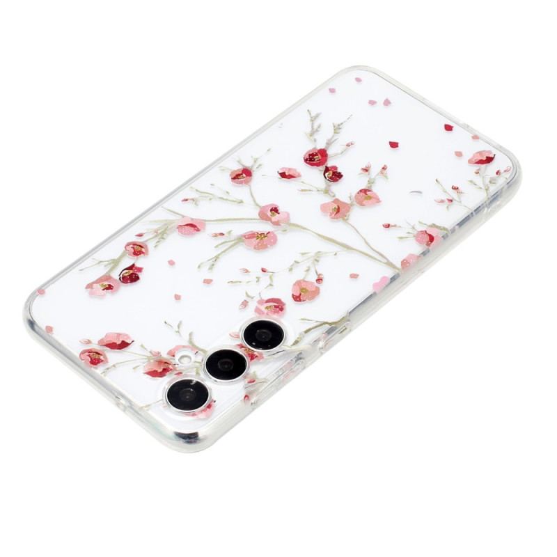 Coque Samsung Galaxy A17 4G / 5G Florale Rouge