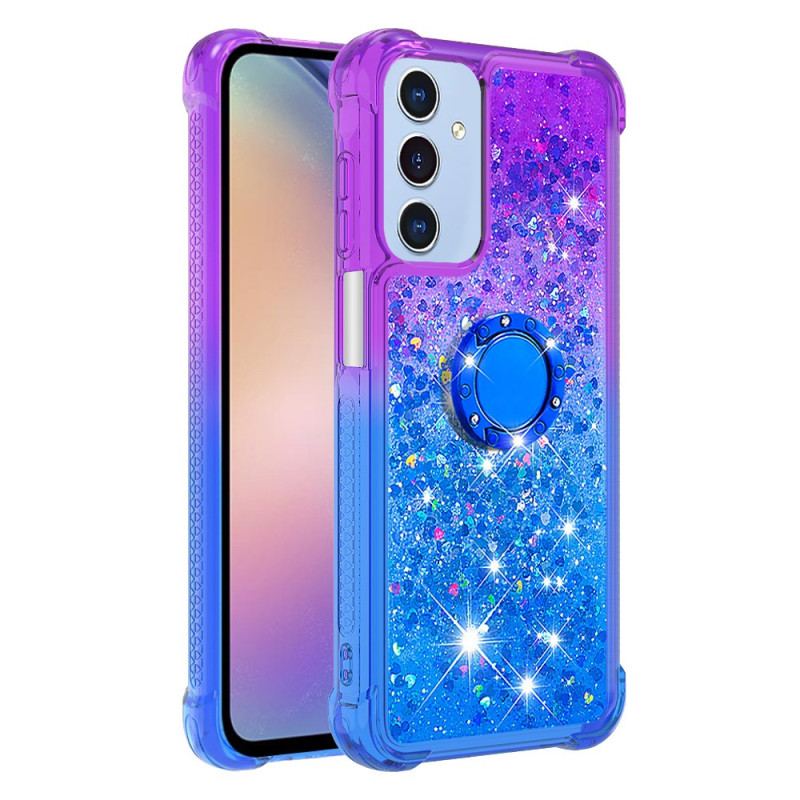 Coque Samsung Galaxy A17 4G / 5G Gradient Paillettes Anneau-Support