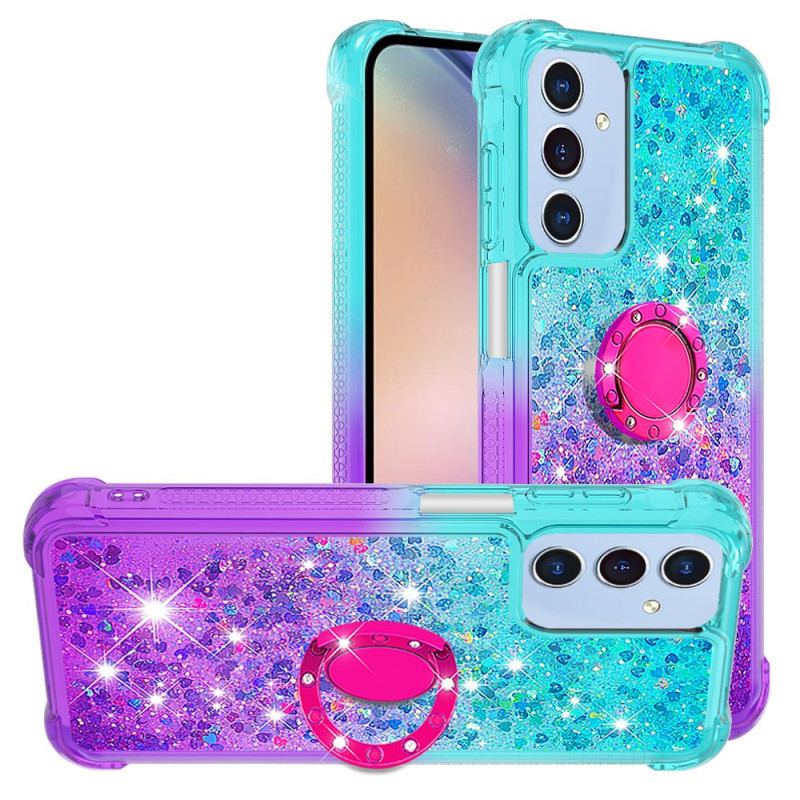 Coque Samsung Galaxy A17 4G / 5G Gradient Paillettes Anneau-Support