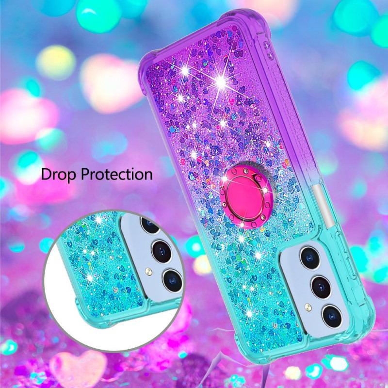 Coque Samsung Galaxy A17 4G / 5G Gradient Paillettes Anneau-Support