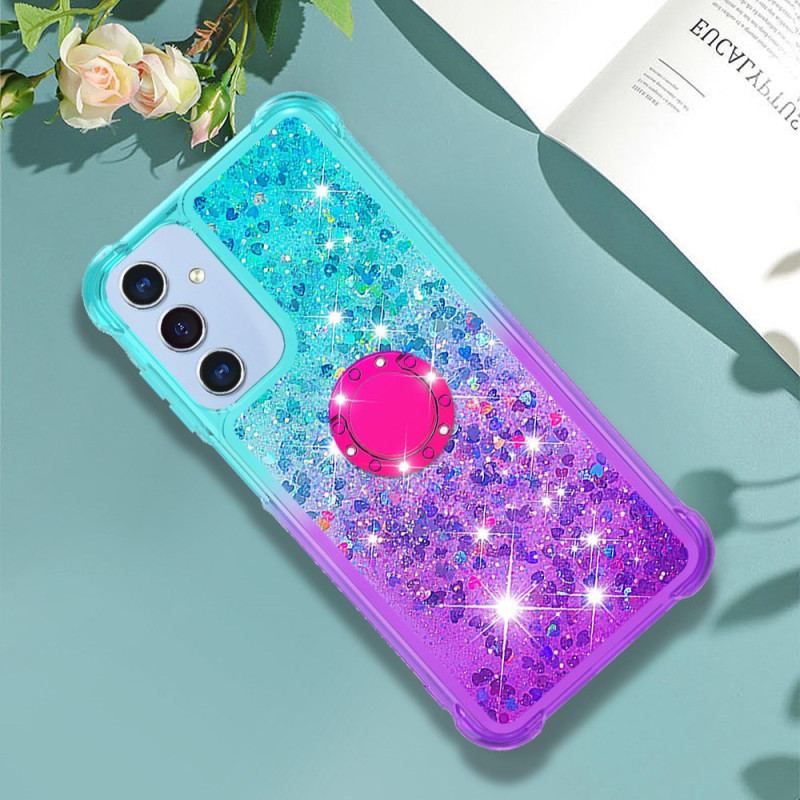 Coque Samsung Galaxy A17 4G / 5G Gradient Paillettes Anneau-Support