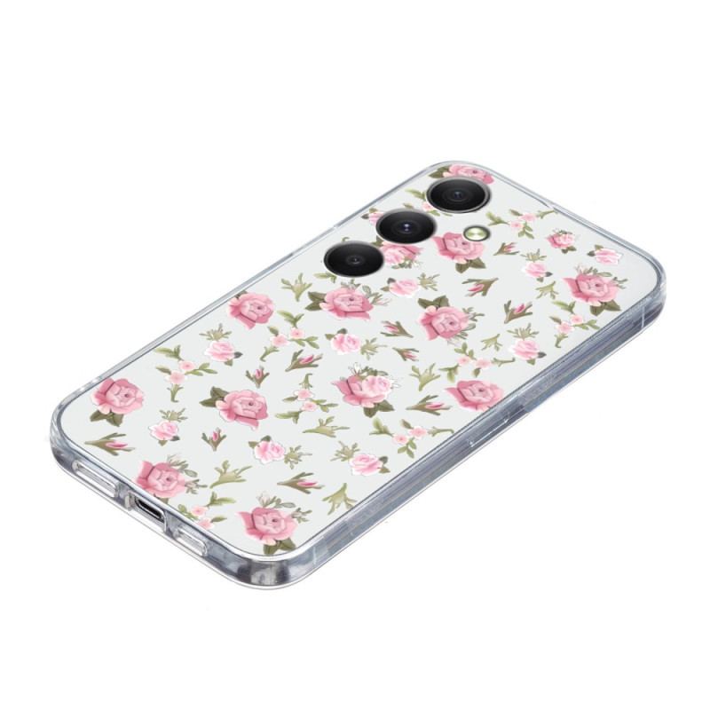 Coque Samsung Galaxy A17 4G / 5G Motif Floral Rose