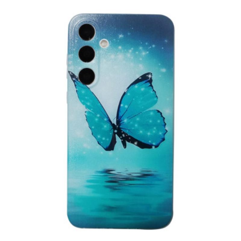 Coque Samsung Galaxy A17 4G / 5G Papillon Bleu