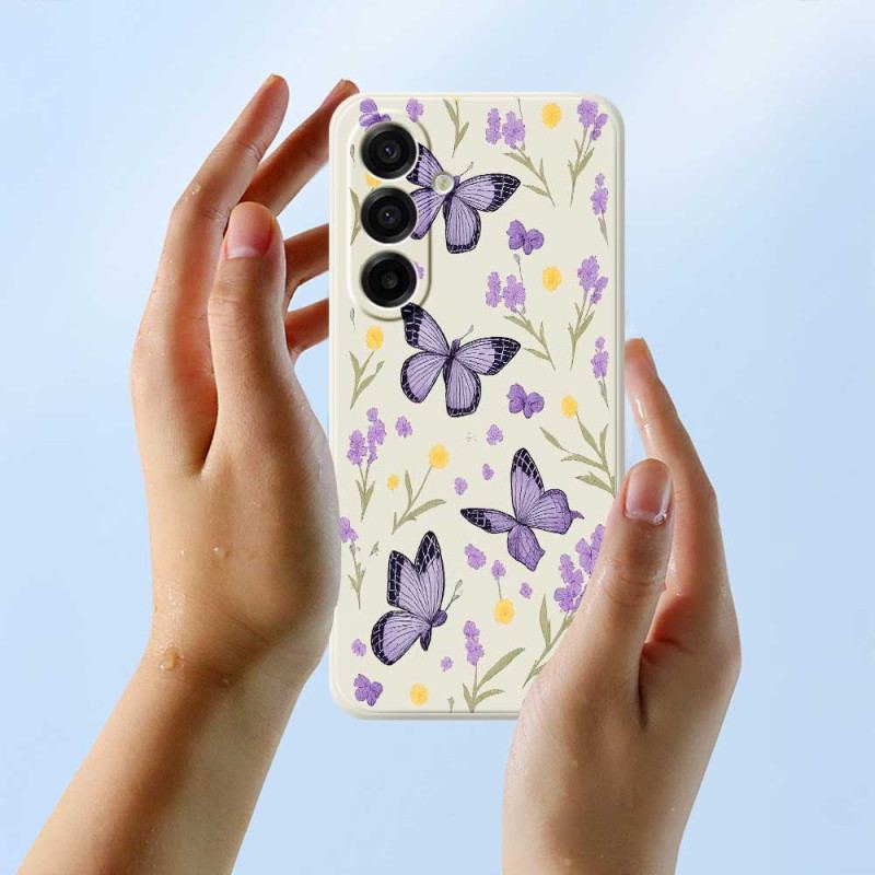 Coque Samsung Galaxy A17 4G / 5G Papillons Violets