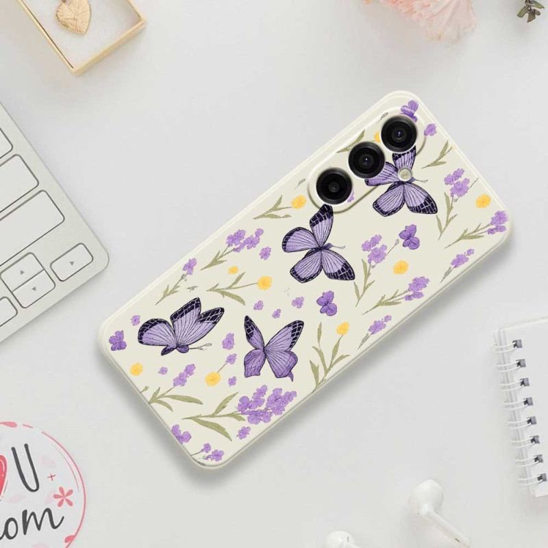 Coque Samsung Galaxy A17 4G / 5G Papillons Violets
