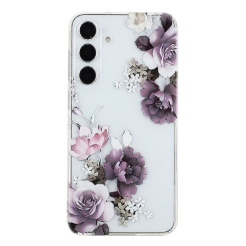 Coque Samsung Galaxy A17 4G / 5G Pivoines Violettes