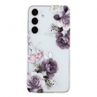 Coque Samsung Galaxy A17 4G / 5G Pivoines Violettes