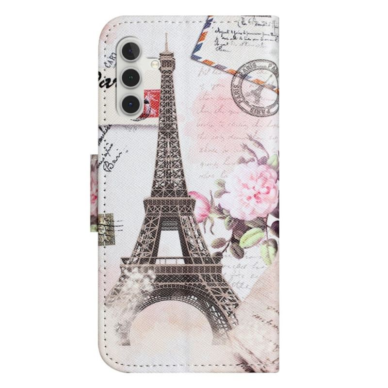 Housse Samsung Galaxy A17 4G / 5G / A16 5G / A26 5G Tour Eiffel Vintage