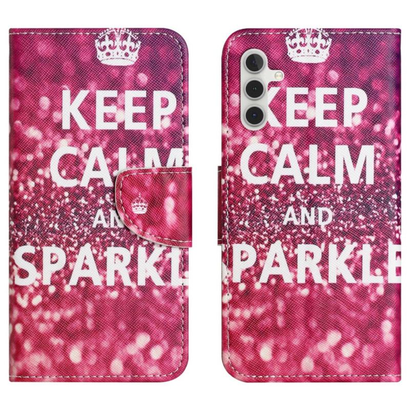 Housse Samsung Galaxy A17 4G / 5G / A26 5G Keep Calm and Sparkle