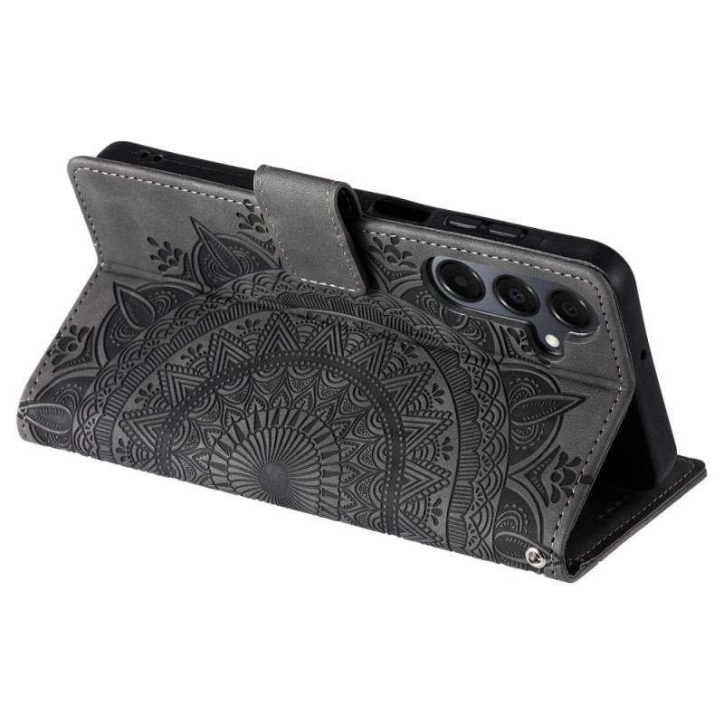 Housse Samsung Galaxy A17 4G / 5G Effet Daim Mandala