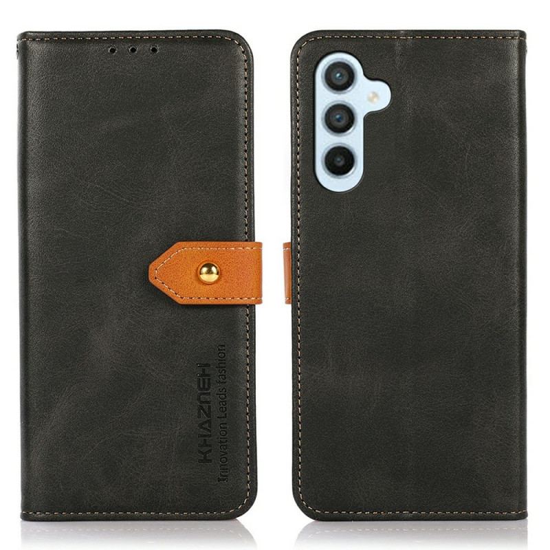 Housse Samsung Galaxy A17 4G / 5G Fermoir Doré KHAZNEH