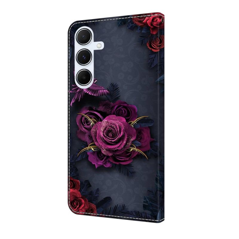 Housse Samsung Galaxy A17 4G / 5G Fleurs Violettes
