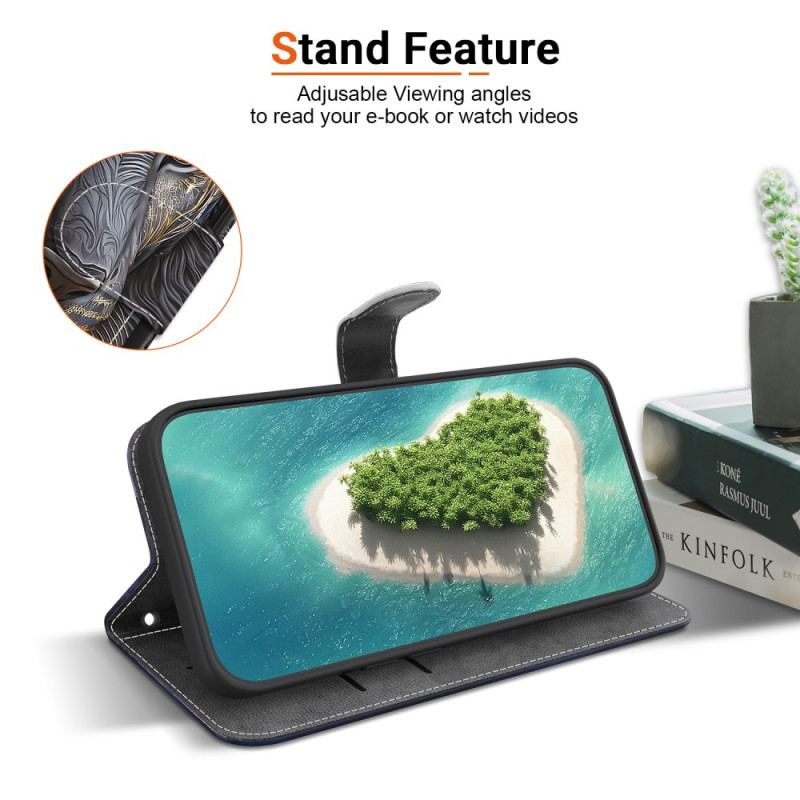 Housse Samsung Galaxy A17 4G / 5G Lion Or et Noir