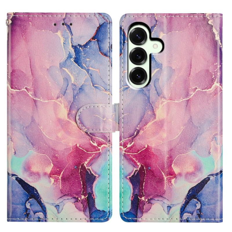 Housse Samsung Galaxy A17 4G / 5G Marbre Vert et Rose