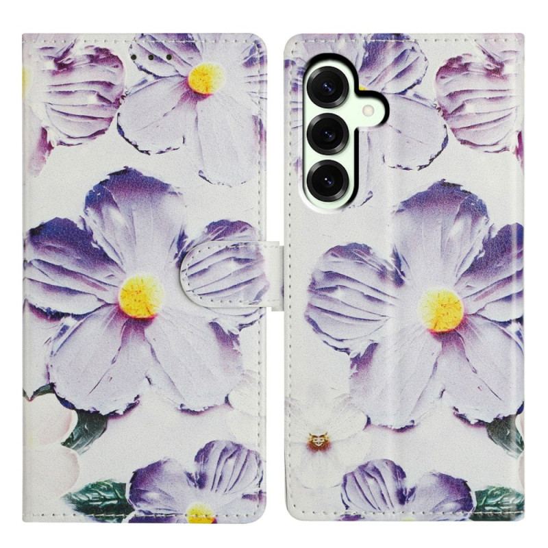 Housse Samsung Galaxy A17 4G / 5G Motif Floral Violet