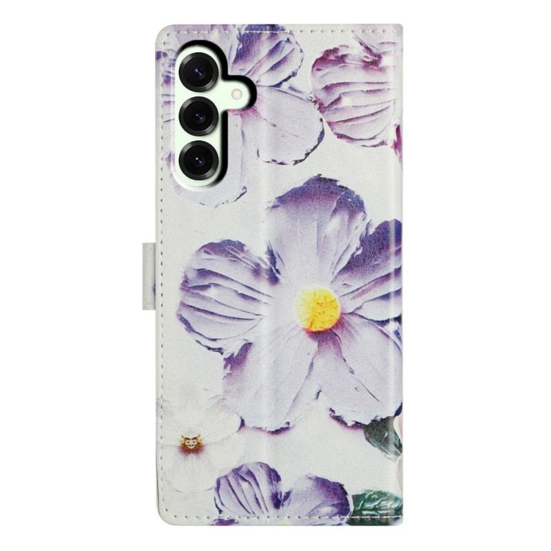 Housse Samsung Galaxy A17 4G / 5G Motif Floral Violet