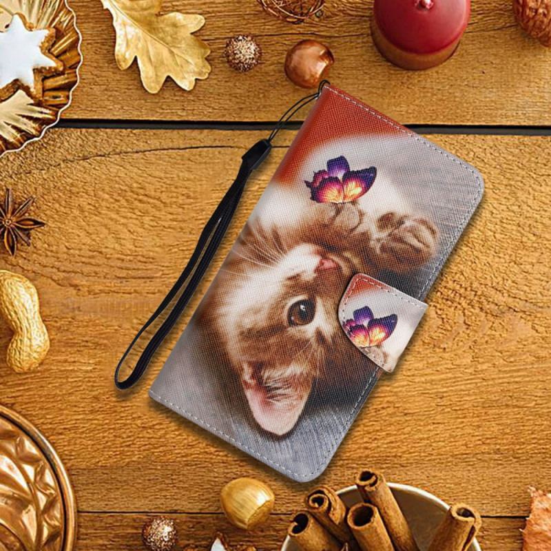 Housse Samsung Galaxy A17 4G / 5G Papillon et Chat