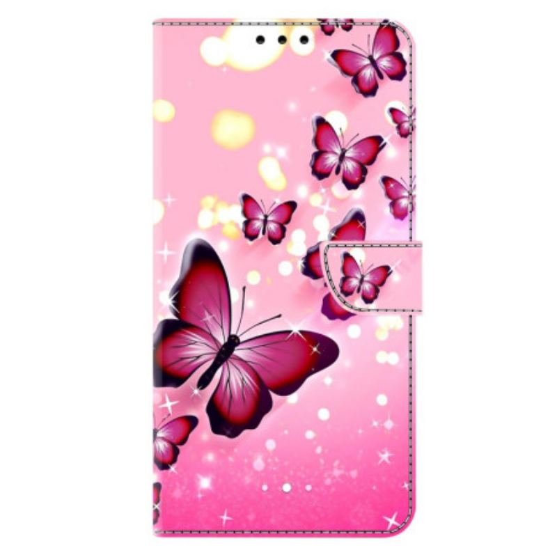 Housse Samsung Galaxy A17 4G / 5G Papillon Roses