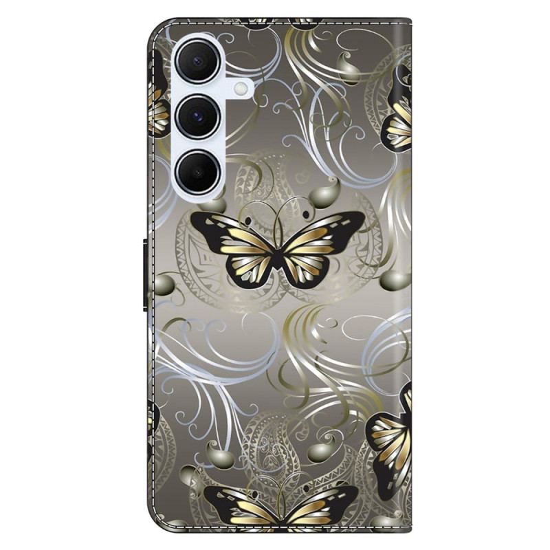 Housse Samsung Galaxy A17 4G / 5G Papillons en Dentelle