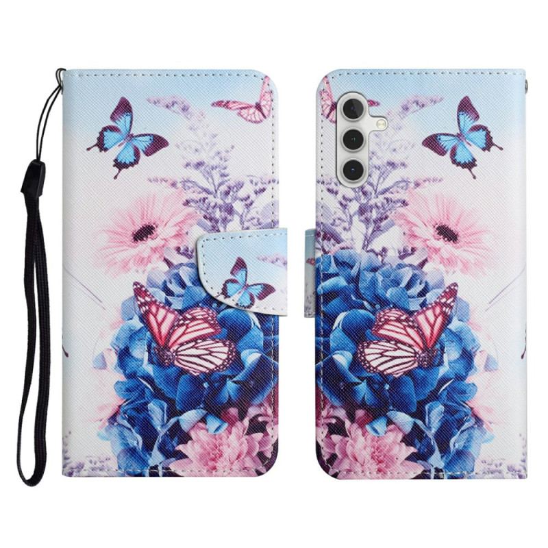 Housse Samsung Galaxy A17 4G / 5G Papillons et Fleurs