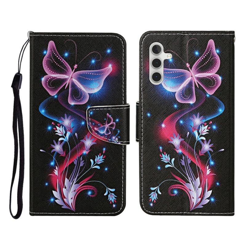 Housse Samsung Galaxy A17 4G / 5G Papillons Lumineux