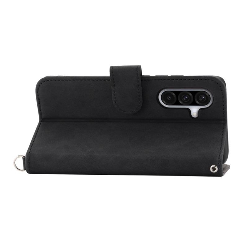 Housse Samsung Galaxy A17 4G / 5G Portefeuille Effet Daim Dentelle