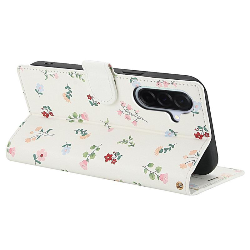 Housse Samsung Galaxy A17 4G / 5G Portefeuille Floral
