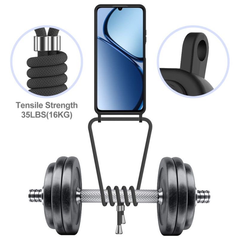 Coque à Cordon Realme Note 60 Porte-Carte