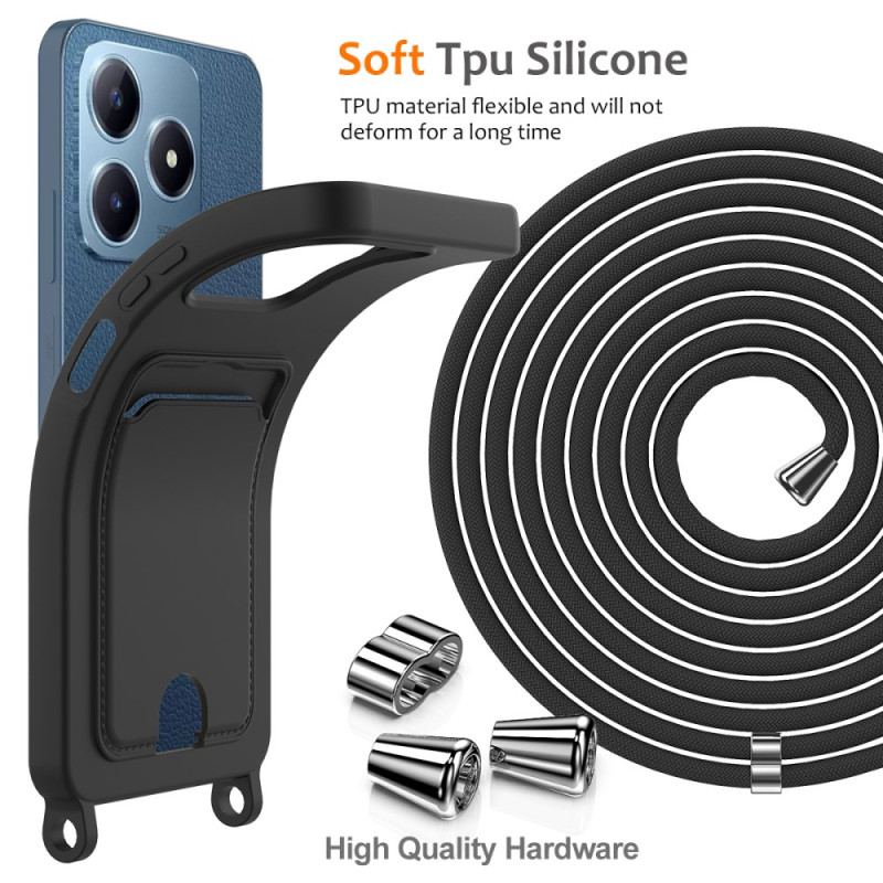 Coque à Cordon Realme Note 60 Porte-Carte