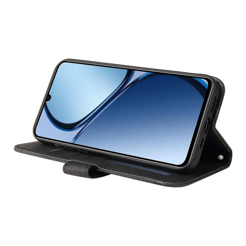 Housse Realme 60 Effet Daim Rivet Décoratif