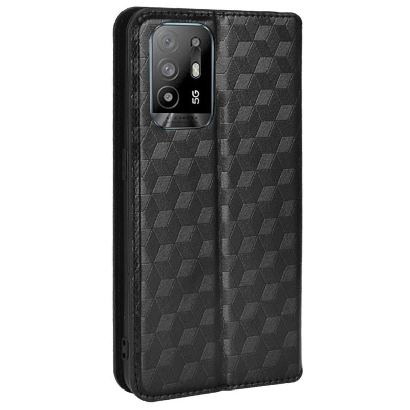 Flip Cover Oppo A94 5G en Simili Cuir
